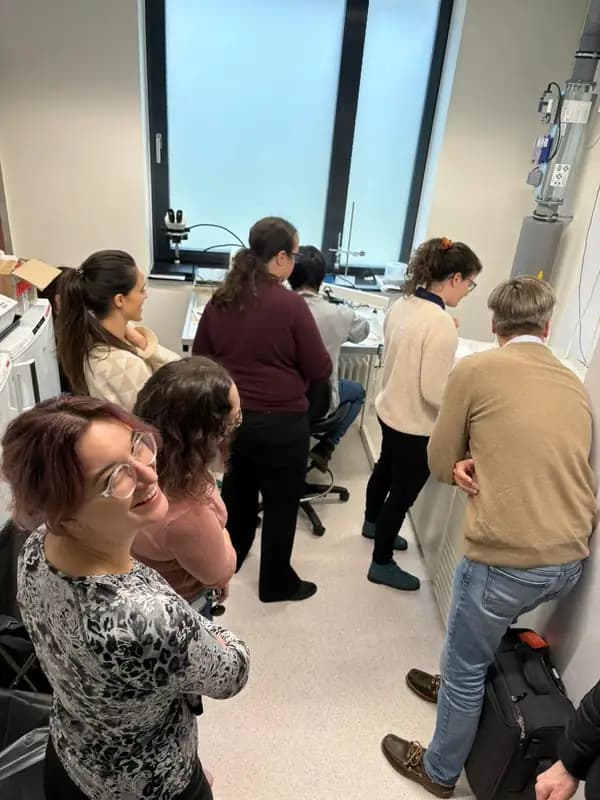 Sandrina at the Single-Unit EMG Workshop 2024 with Graziana Gatto and colleagues